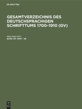 book Gesamtverzeichnis des deutschsprachigen Schrifttums 1700–1910 (GV): Band 137 Spav - Sr