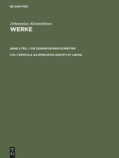 book Werke: Lfg 1 Epistula ad episcopos Aegypti et Libyae