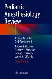 book Pediatric Anesthesiology Review: Clinical Cases for Self-Assessment