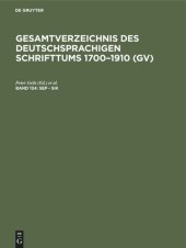 book Gesamtverzeichnis des deutschsprachigen Schrifttums 1700–1910 (GV): Band 134 Sep - Sik