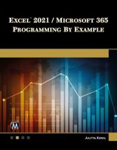 book Excel 2021 / Microsoft 365 Programming By Example