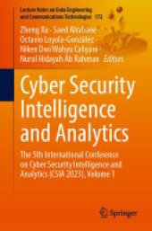 book Cyber Security Intelligence and Analytics