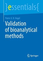 book Validation of Bioanalytical Methods (essentials)