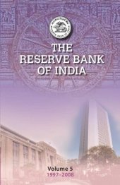 book The Reserve Bank of India: Volume 5: Volume 5, 1997–2008