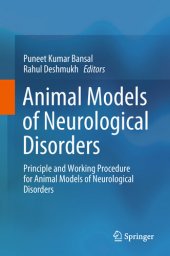 book Animal Models of Neurological Disorders: Principle and Working Procedure for Animal Models of Neurological Disorders