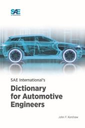 book SAE International's Dictionary for Automotive Engineers