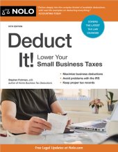 book Deduct It!: Lower Your Small Business Taxes