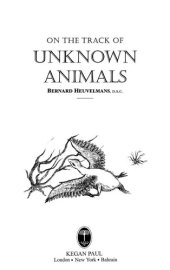 book On the Track of Unknown Animals