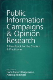 book Public Information Campaigns and Opinion Research: A Handbook for the Student and Practitioner