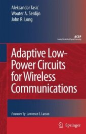 book Adaptive Low-Power Circuits for Wireless Communications (Analog Circuits and Signal Processing)