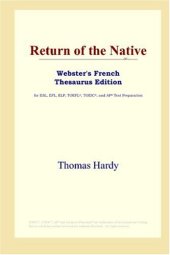 book Return of the Native (Webster's French Thesaurus Edition)