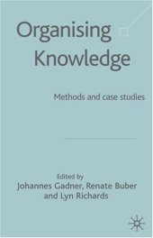book Organising Knowledge: Methods and Case Studies