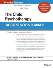 book The Child Psychotherapy Progress Notes Planner (PracticePlanners)