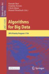 book Algorithms for Big Data: DFG Priority Program 1736