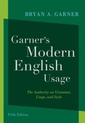 book Garner's Modern English Usage