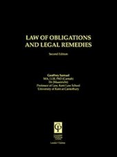 book Law Of Obligations And Legal Remedies