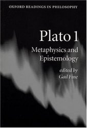 book Plato 1: Metaphysics and Epistemology