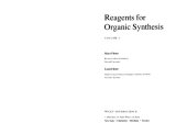 book Volume 2, Fiesers' Reagents for Organic Synthesis