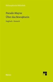 book Über das Bewusstsein (1728): Zweisprachige Ausgabe