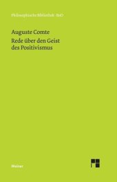 book Rede über den Geist des Positivismus