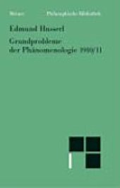 book Grundprobleme der Phänomenologie (1910/1911): Text nach Husserliana, Band XIII