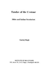 book Tandav of the Centaur: Sikhs and Indian Secularism