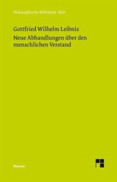 book Neue Abhandlungen über den menschlichen Verstand: Philosophische Werke Band 3