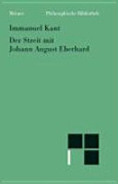 book Der Streit mit Johann August Eberhardt