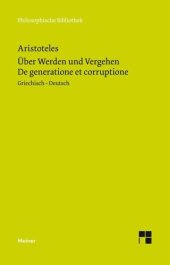 book Über Werden und Vergehen: Herausgegeben:Buchheim, Thomas;Übersetzung:Buchheim, Thomas