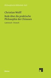 book Rede über die praktische Philosophie der Chinesen: Zweisprachige Ausgabe