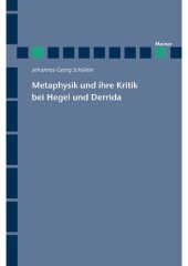 book Metaphysik und ihre Kritik bei Hegel und Derrida