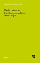 book Die Erkenntnis im Lichte der Ontologie