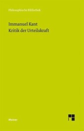 book Kritik der Urteilskraft: Herausgegeben:Klemme, Heiner F.