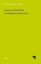 book Grundlage des Naturrechts: nach Prinzipien der Wissenschaftslehre