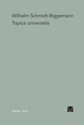 book Topica Universalis: Eine Modellgeschichte humanistischer und barocker Wissenschaft