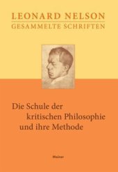 book Die Schule der kritischen Philosophie und ihre Methode