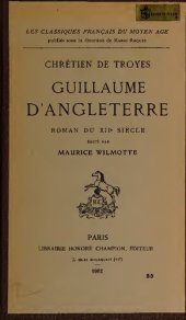 book Guillaume d’Angleterre, roman du XIIe siècle