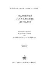 book Grundlinien der Philosophie des Rechts: Beilagen