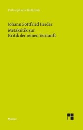 book Metakritik zur Kritik der reinen Vernunft