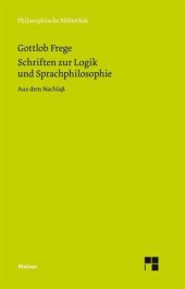 book Schriften zur Logik und Sprachphilosophie