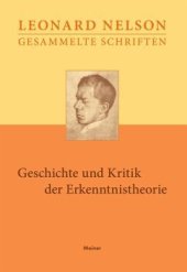 book Geschichte und Kritik der Erkenntnistheorie