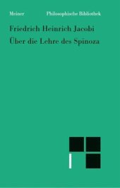 book Über die Lehre des Spinoza in Briefen an den Herrn Moses Mendelssohn: Bearbeitung: Lauschke, Marion