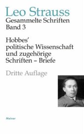 book Hobbes’ politische Wissenschaft und zugehörige Schriften – Briefe