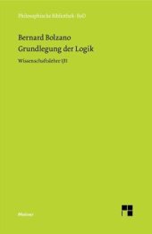 book Grundlegung der Logik: Wissenschaftslehre I/II