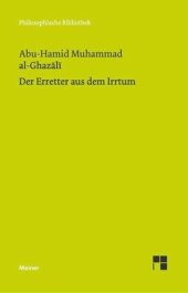 book Der Erretter aus dem Irrtum: al-Munqid min ad-dalal