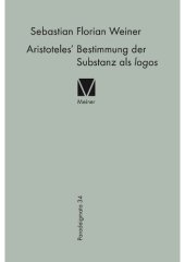 book Aristoteles' Bestimmung der Substanz als logos