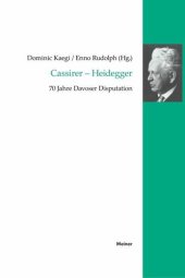 book Cassirer – Heidegger: 70 Jahre Davoser Disputation