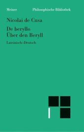 book De beryllo. Über den Beryll: Zweisprachige Ausgabe (lateinisch-deutsche Parallelausgabe, Heft 2)