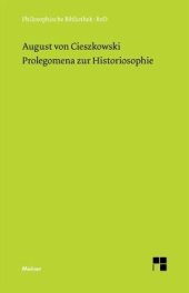 book Prolegomena zur Historiosophie