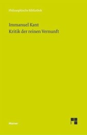 book Kritik der reinen Vernunft: Herausgegeben:Timmermann, Jens;Mitarbeit:Klemme, Heiner F.